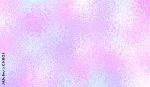Cute texture. Gradient effect foil background. Hologram glitter pattern. Holograph iridescent color. Glitter design. Abstract pastel print. Rainbow paper. Dreamy pink metal. Vector illustration