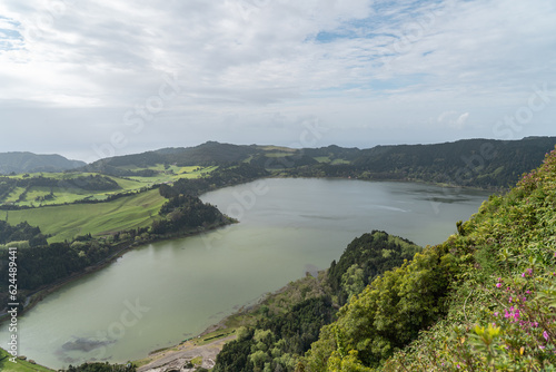 Lake Furnas in the Azores.