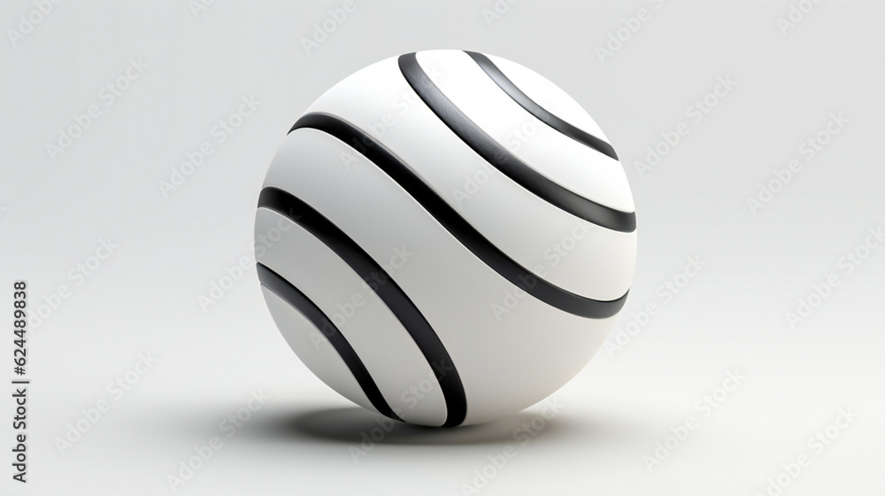 black and white ball