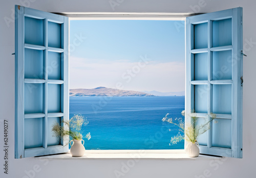 Fenster in Santorini