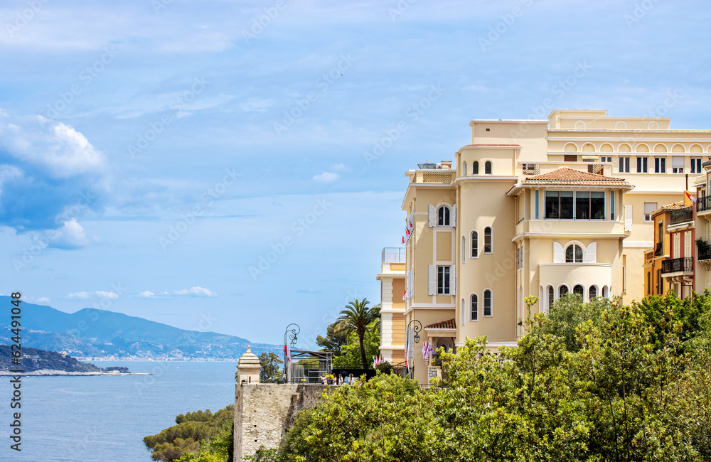 Castle and sea view in Monaco