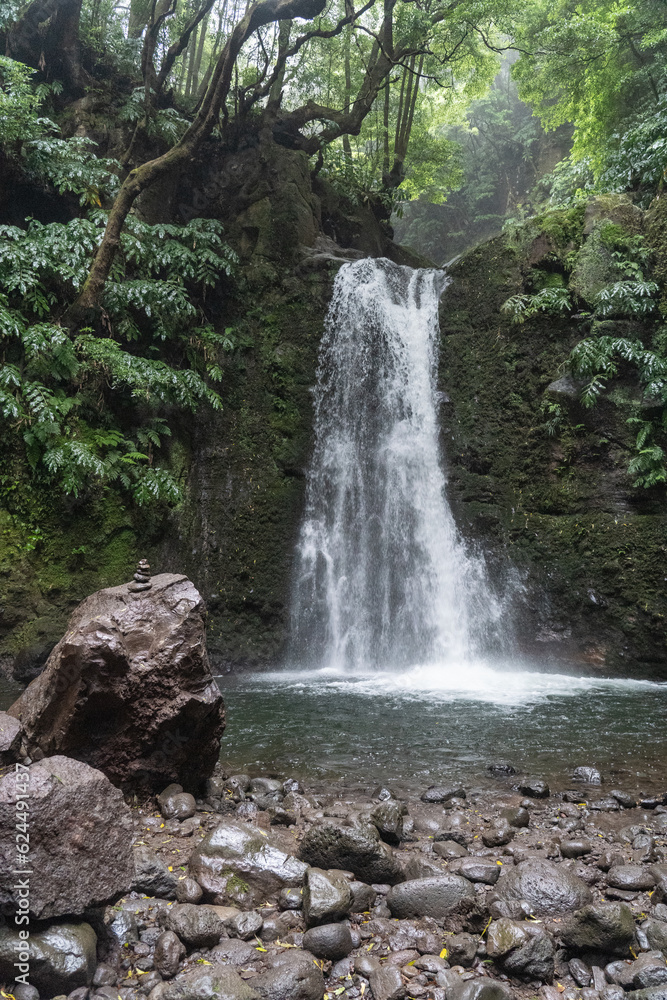 Naklejka premium Waterfalls in the Azores.