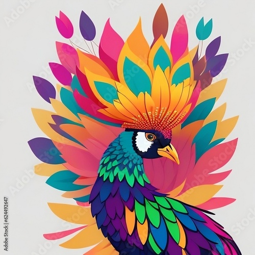 illustration of peacock © Shyamal