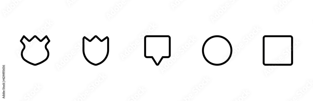 Shield icon. Protect shield security Badge emblem, linear Editable Stroke. Line, Solid, Flat Line, thin style and Suitable for Web Page, Mobile App, UI, UX design. Shield icon. Protect shield security Badge emblem, linear Editable Stroke. Line, Solid, Flat Line, thin style and Suitable for Web Page, Mobile App, UI, UX design.