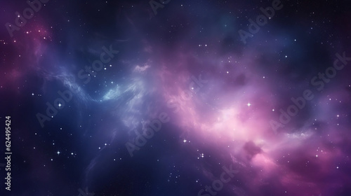Colorful space galaxy cloud nebula. Stary night cosmos. Universe science astronomy. Supernova background wallpaper  Generative Ai