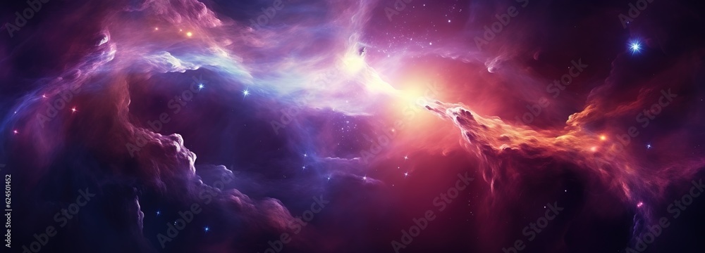 colorful space galaxy cloud nebula background