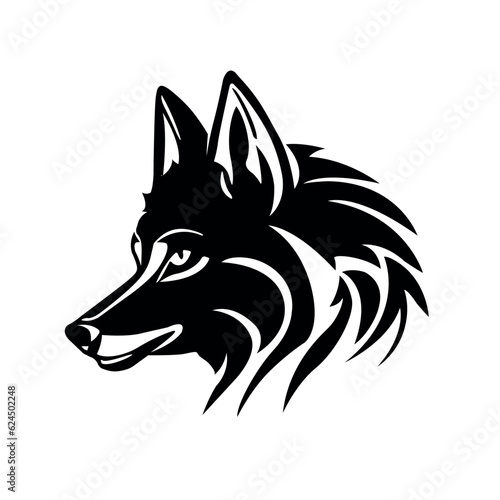 Wolf head tattoo - vector image