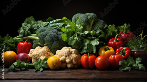 Assorted vegetable background