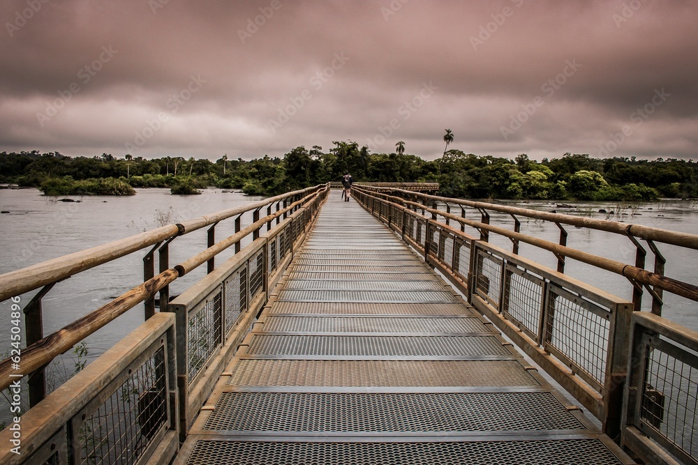 wooden bridge over the lake wooden bridge over the lake
