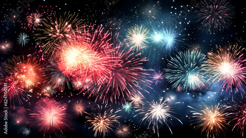 They watched in awe as fireworks lit up the night sky, showering glitter down upon them.