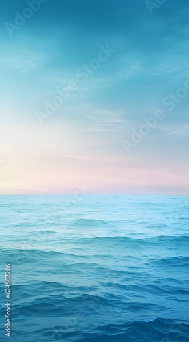 Ocean breeze soothing atmosphere clear blue sky phone wallpaper background, ai generated