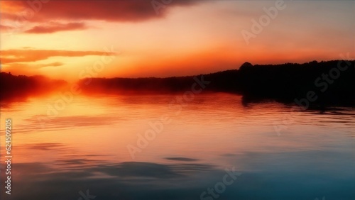 A Beautiful Sunset On The Lake