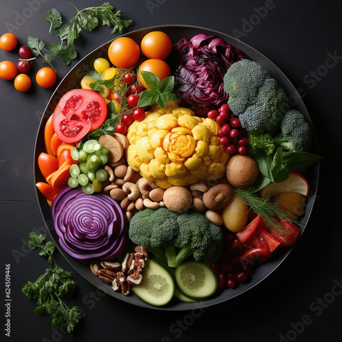 Assorted vegetable background