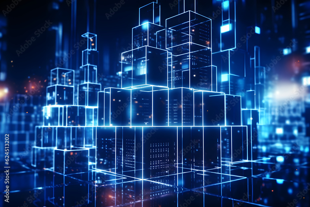information technology and blockchain abstract background wallpaper with futuristic graphic design and technological vr elements information technology and blockchain abstract background wallpaper with futuristic graphic design and technological vr elements