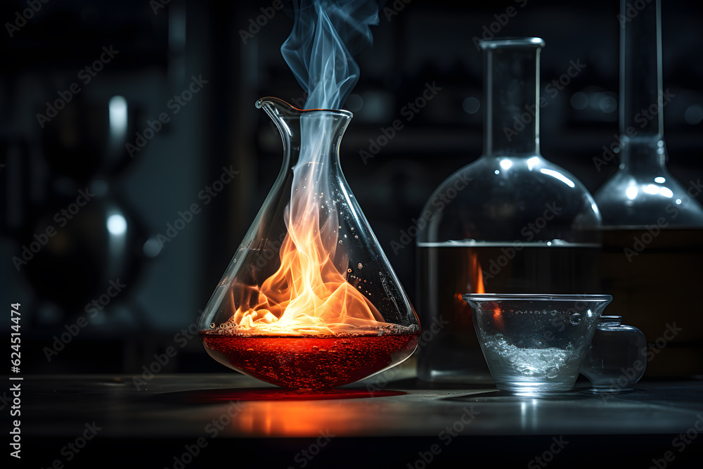 Bunsen burner and a crucible Stock Photo Adobe Stock