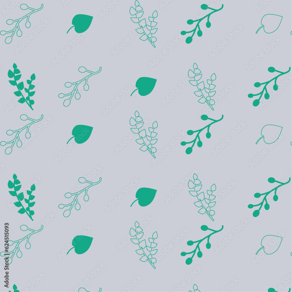 Vector pattern for design, labels, frames, things, notebooks, notepads for packaging luxury items in a trendy linear style. Floral pattern in green and gray style. Vector pattern for design, labels, frames, things, notebooks, notepads for packaging luxury items in a trendy linear style. Floral pattern in green and gray style.