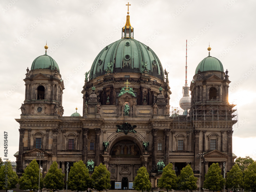 Berlin Cathedral in the city center. Berlin tourist area.