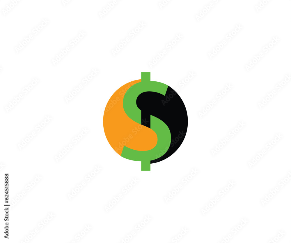 Fototapeta premium dollar sign Price reduced discount icon vector