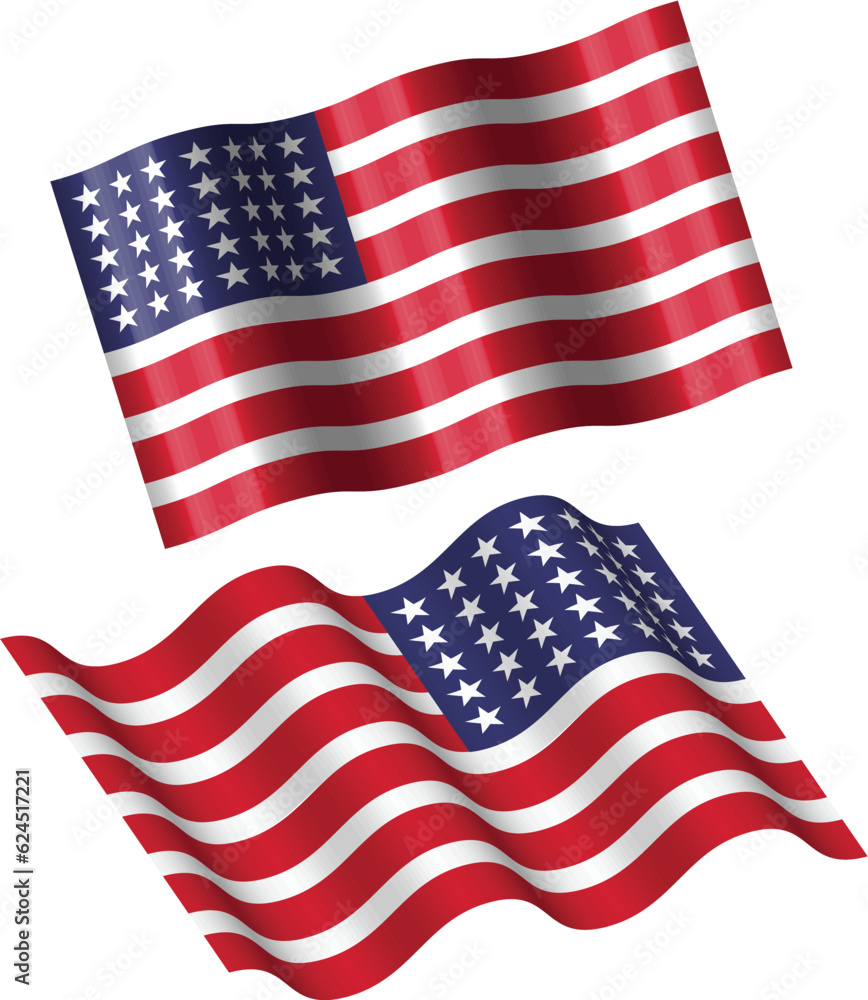 Fototapeta premium American flag illustration