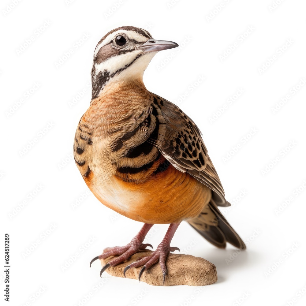 American woodcock bird isolated on white. Generative AI American woodcock bird isolated on white. Generative AI