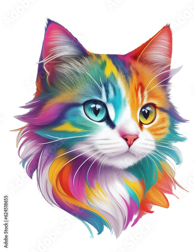 Cat head rainbow