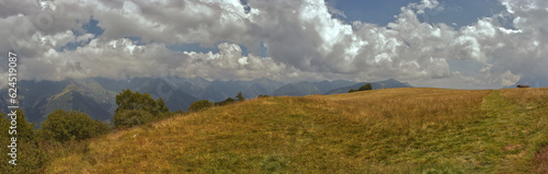 panoramic photo of Alpe Giumello.