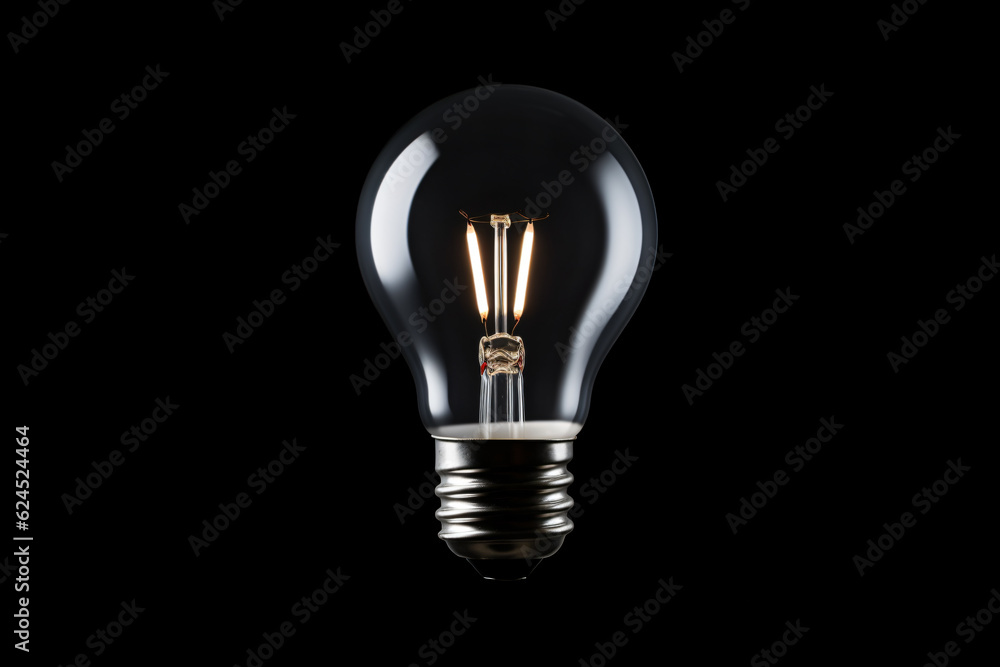 elaborate light bulb on black background elaborate light bulb on black background