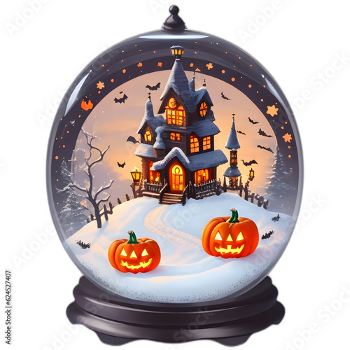 Halloween Snow Globe