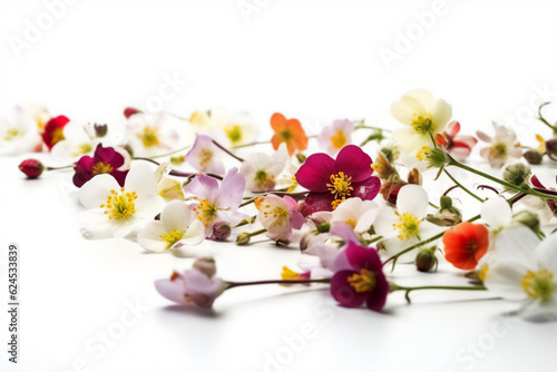 flowers isolated on white