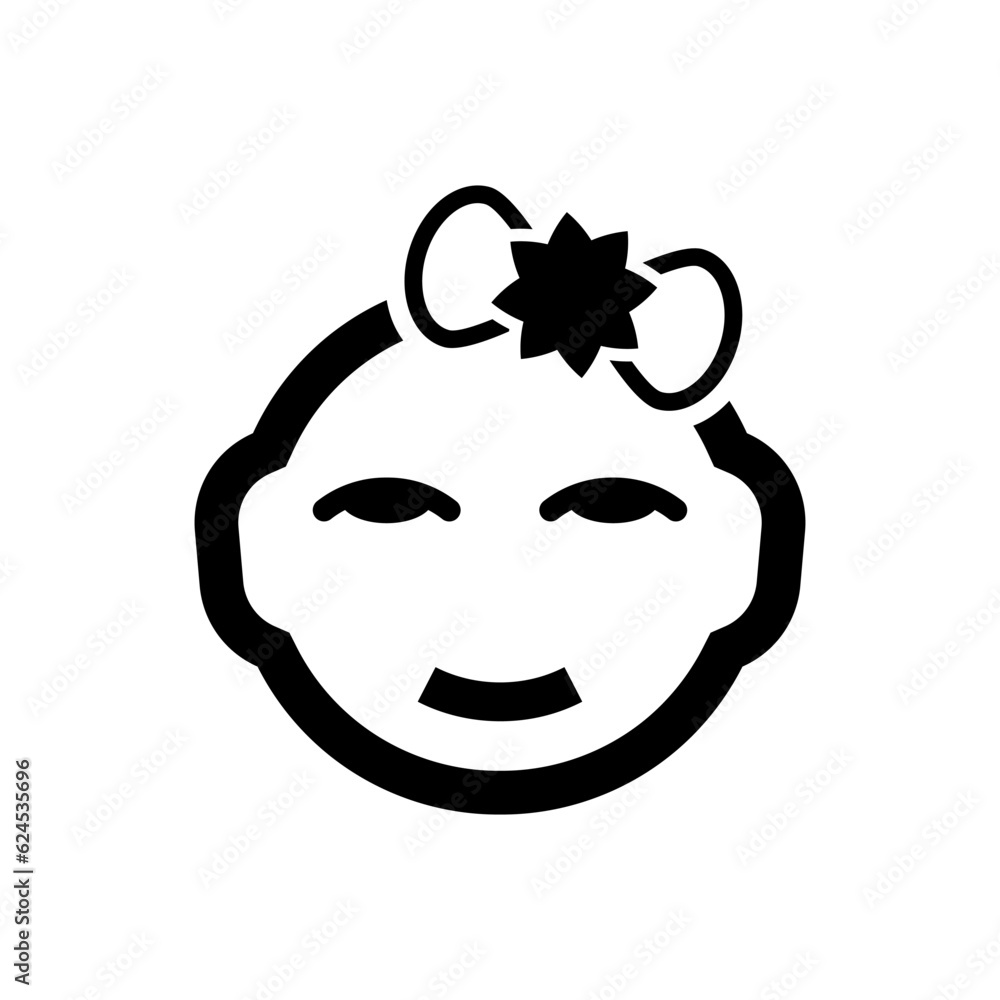 Fototapeta premium Girl baby icon