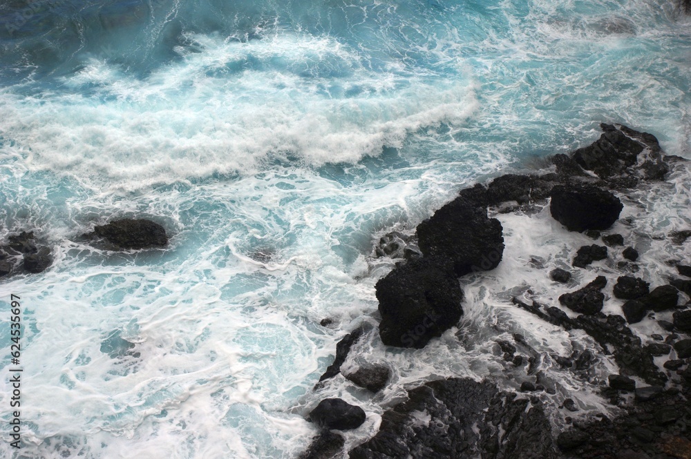 Fototapeta premium Schaumiges Meer vor La Palma