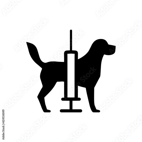 Dog vaccination icon