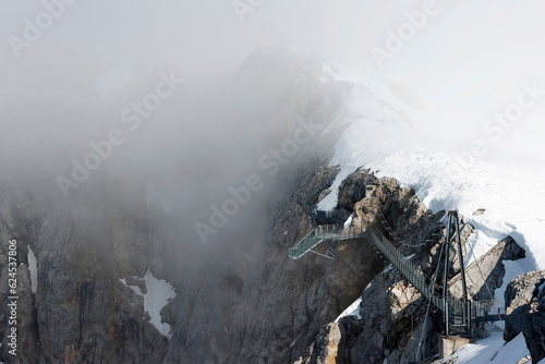 The high Austrian region of Dachstein, view from the Dachstein cable car station, Austria, Europe photo