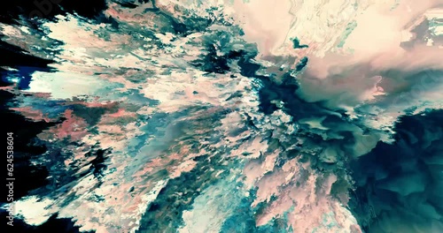 Digital deformation animation, glitched retro-futuristic science fiction. Step into the Realm of Animated Psychedelia: Ignite Visual Rapture!