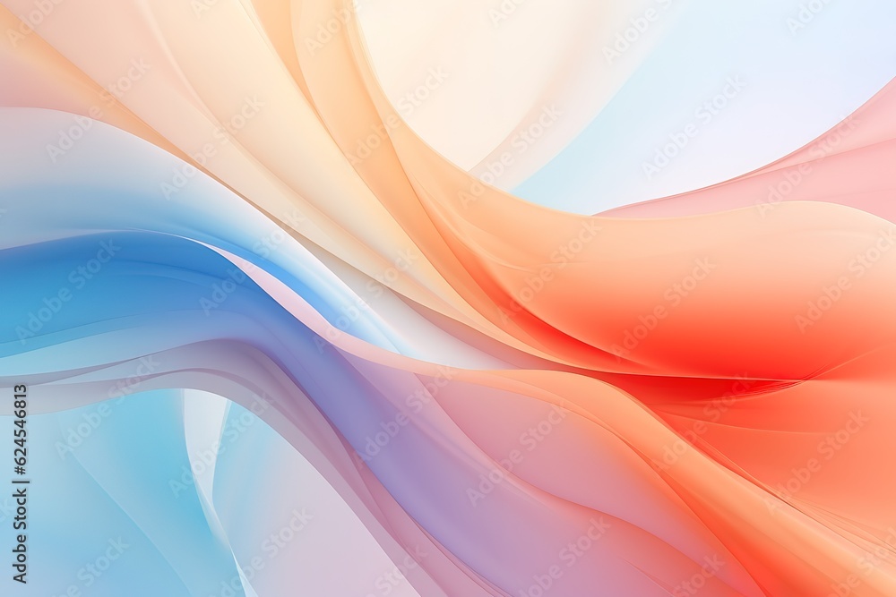 Abstract background. Colorful twisted shapes in motion. Digital art for poster, flyer, banner background or design element. Soft textures on pastel background Abstract background. Colorful twisted shapes in motion. Digital art for poster, flyer, banner background or design element. Soft textures on pastel background