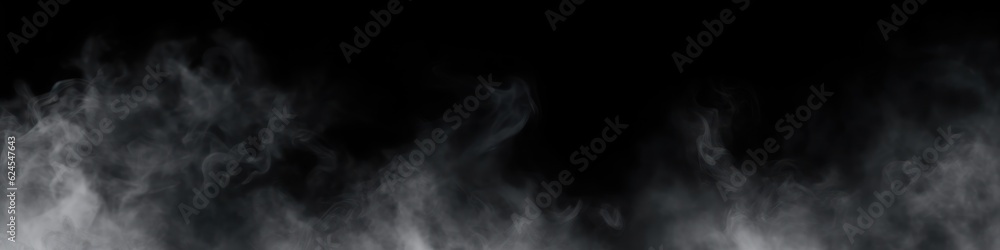 Smoke on black background. Generative AI Smoke on black background. Generative AI