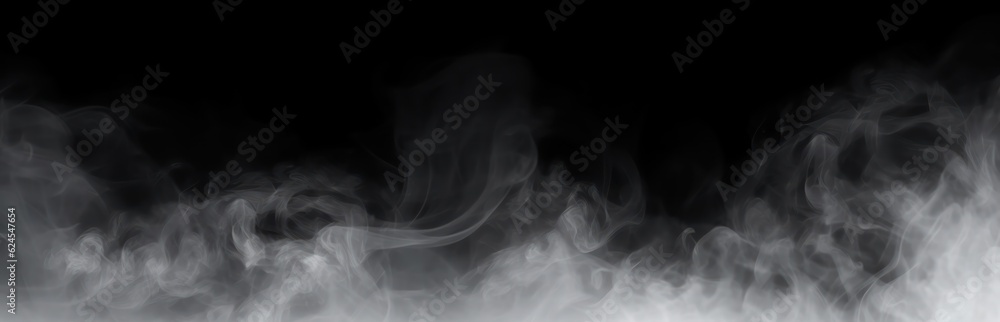 Fototapeta premium Smoke on black background. Generative AI