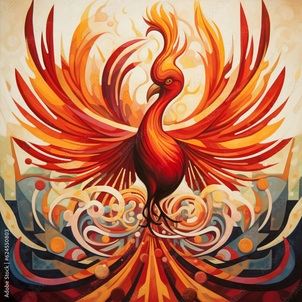 abstract background with fire. generative ai abstract background with fire. generative ai