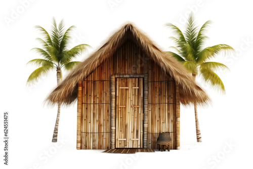 Bamboo beach hut