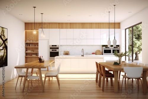 White and wooden kitchen