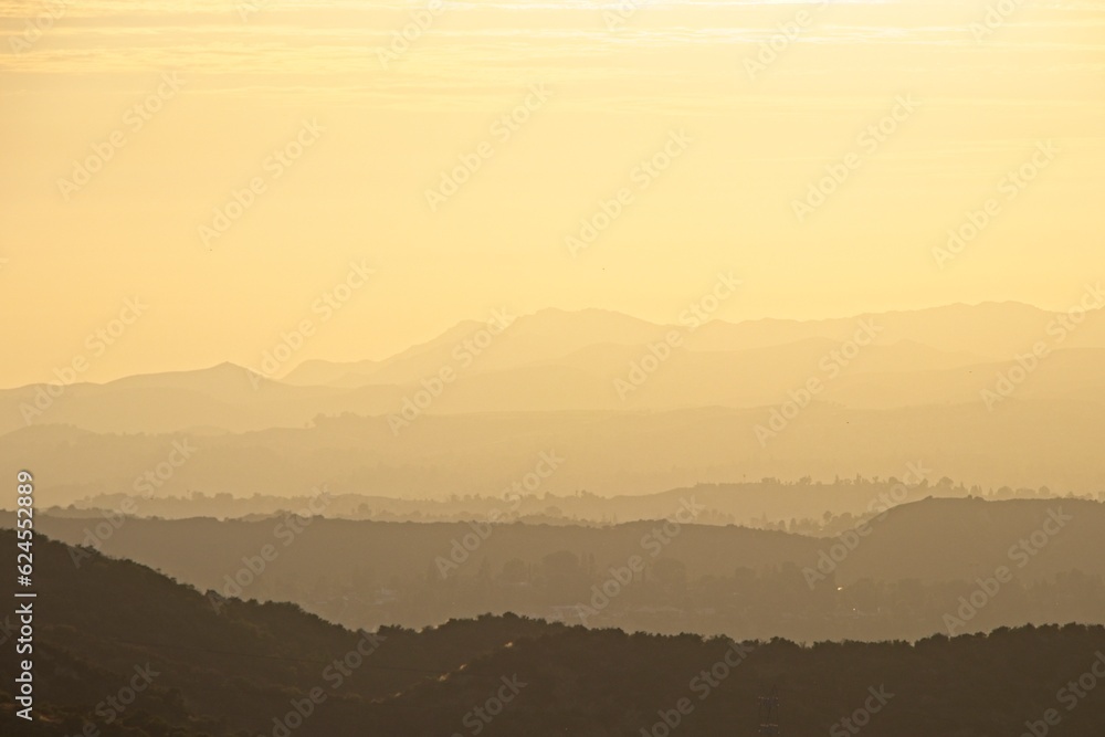 Sunset from the Santa Monica Mountains in Los Angeles