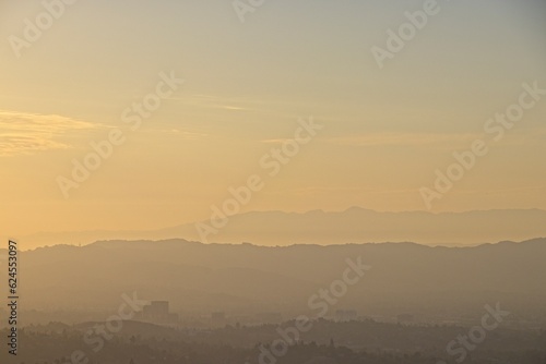 Sunset from the Santa Monica Mountains in Los Angeles