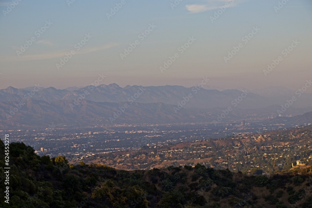 Sunset from the Santa Monica Mountains in Los Angeles Sunset from the Santa Monica Mountains in Los Angeles