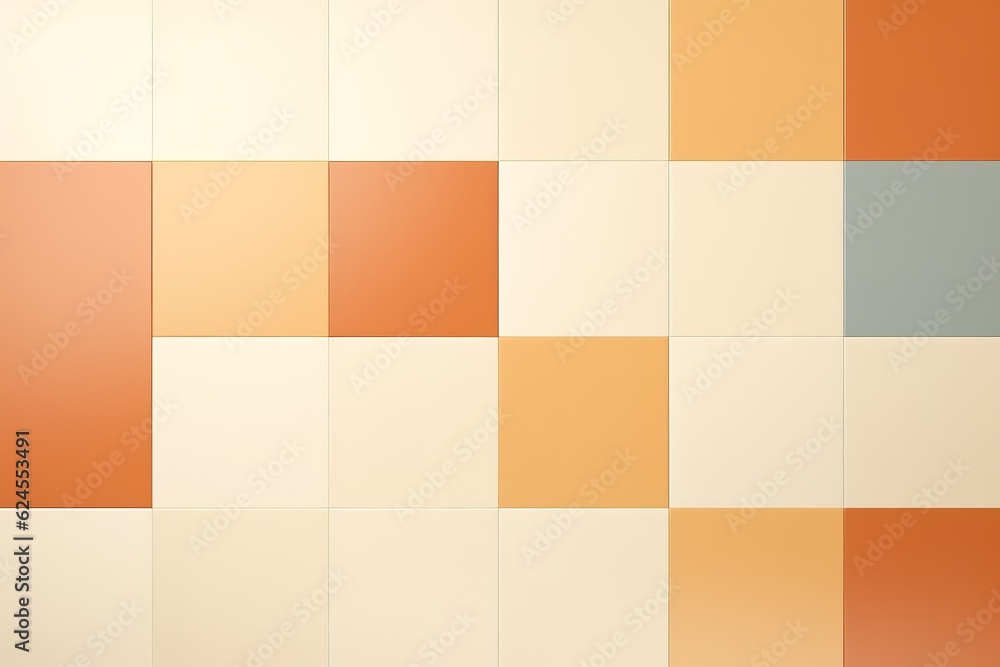 Cream pastel ceramic wall and floor tiles abstract background. Design geometric mosaic texture decoration of the bedroom. Simple seamless pattern for backdrop advertising banner poster or web Cream pastel ceramic wall and floor tiles abstract background. Design geometric mosaic texture decoration of the bedroom. Simple seamless pattern for backdrop advertising banner poster or web