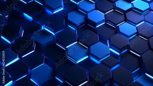 Colorful Modern Hexagons: A Vibrant 3D Background with Artistic Texture