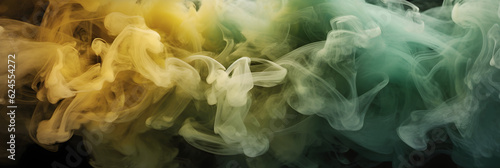 Green and Yellow Haze: Enigmatic Mist in Harmony