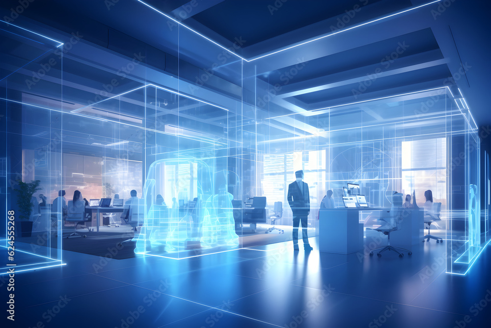 business people in the office of tomorrow, generative ai business people in the office of tomorrow, generative ai