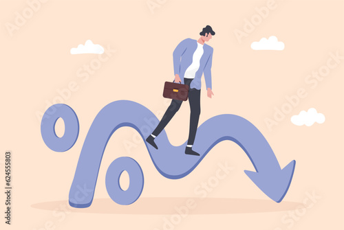 Economic crisis. Inflation Rising. Economical problem and investment failure and budget collapse.