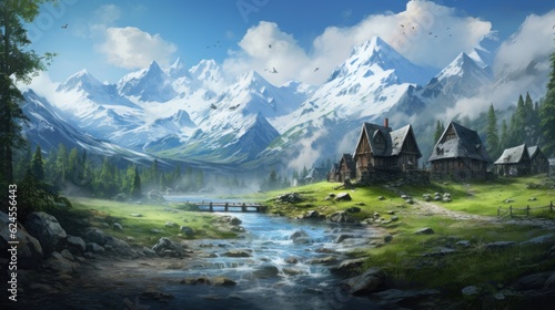 Role Playing Game Landscape with secret unknown places Artwork