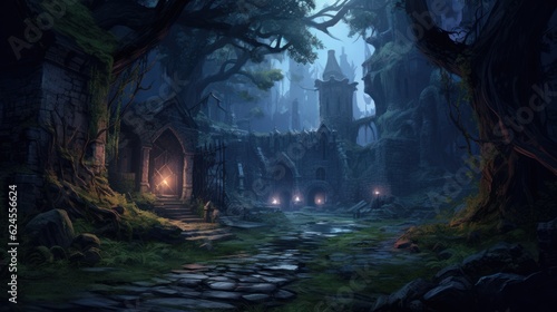 Photo Role Playing Game Landscape with secret unknown places Artwork